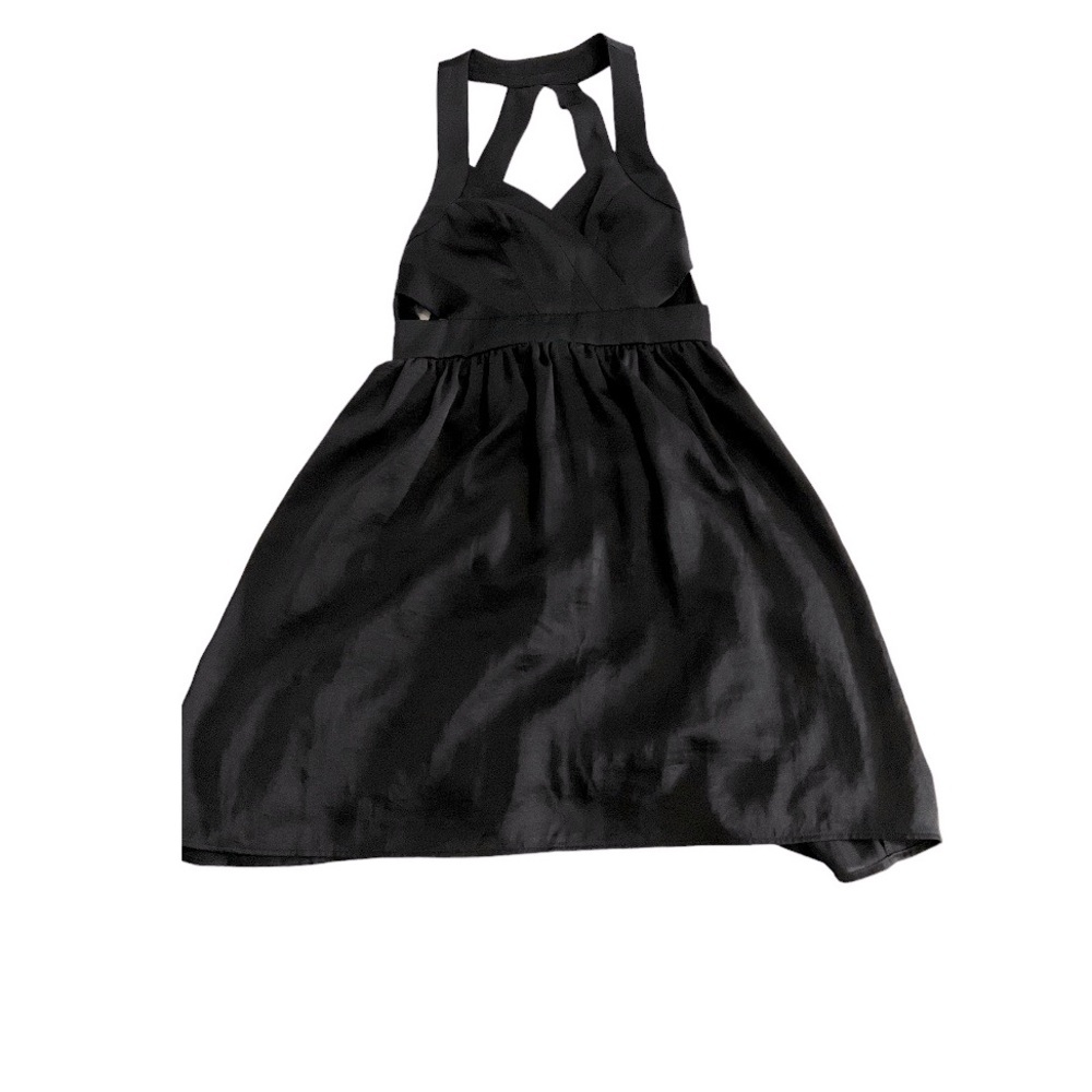 Black BCBG (strappy/yoga dress). never worn, still with tags.